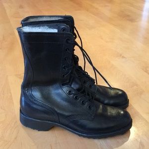 Military Combat Boots NS 6-84 Black Leather